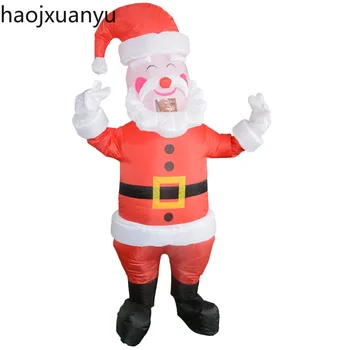 

Dropshipping Santa Claus Inflatable Costumes Christmas Party Inflatable Costume Cosplay for Unisex Adults Holiday Gift
