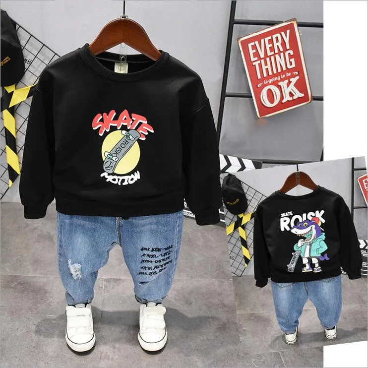 

Children Clothing Spring Autumn boys Clothes T-shirt and jeans 2pcs Outfit Kids Boys Clothes Suit For boys Clothing Sets 2-6yrs