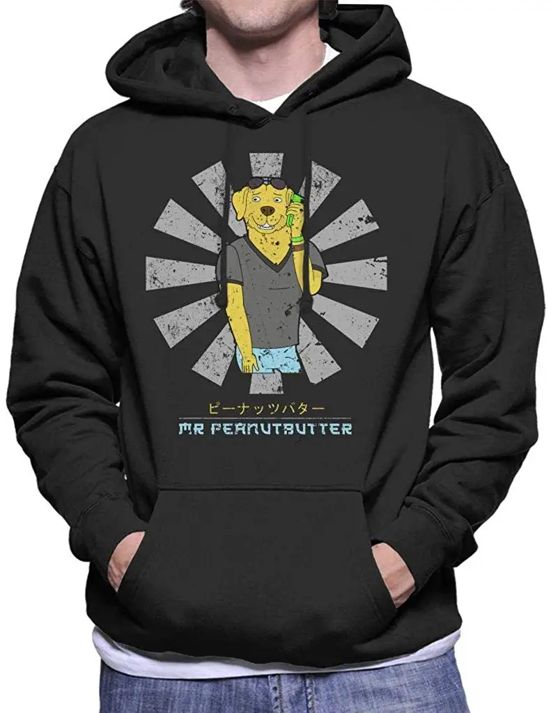 Mr арахисовое масло Ретро японский BoJack всадник мужская толстовка с капюшоном