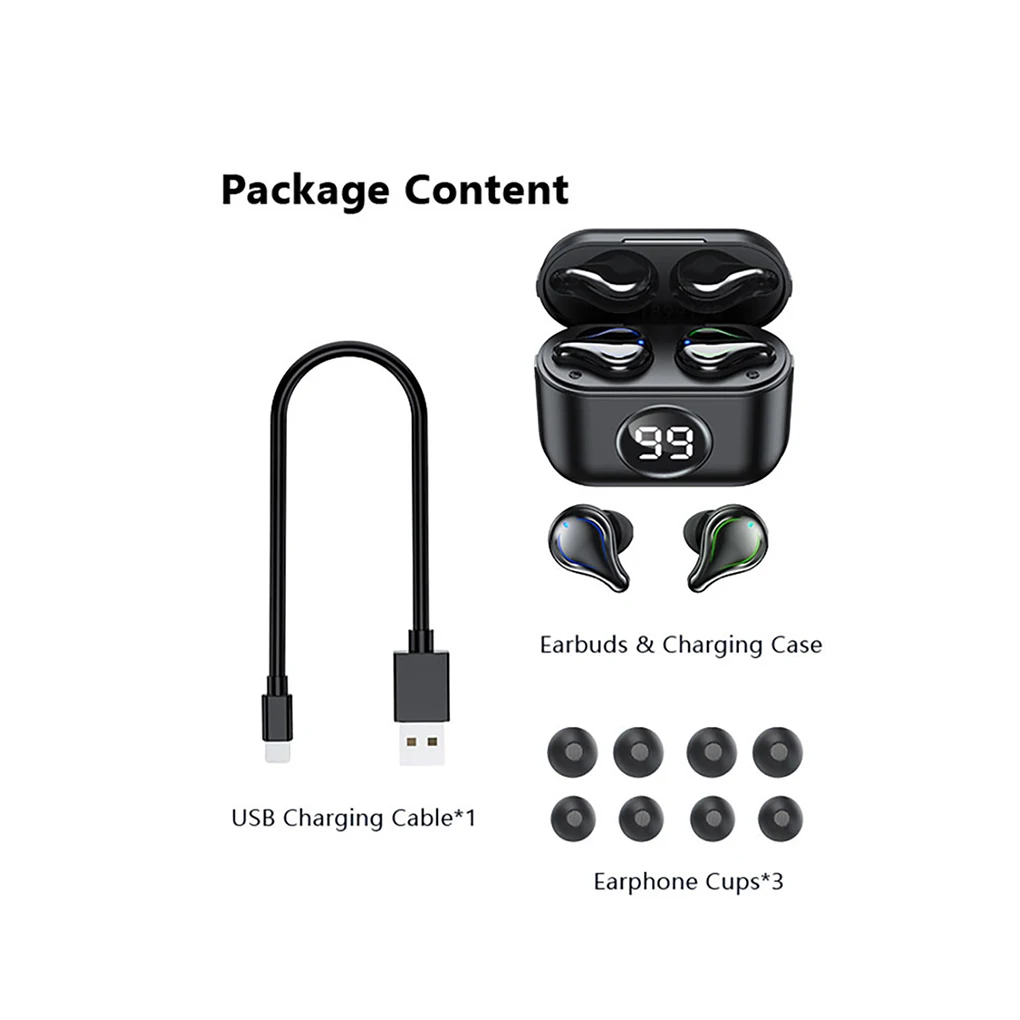 Bluetooth 5 0 Earphones 2200mAh Charging Box Wireless Headphone 9D Stereo Sports Waterproof Earbuds Headsets For smart Phone