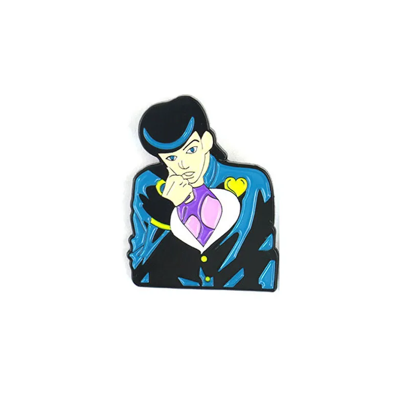 Аниме JOJOS Bizzare Adventure брошь и эмалированная булавка мультяшная фигурка Металлический Нагрудный значок для украшения одежды шляпы