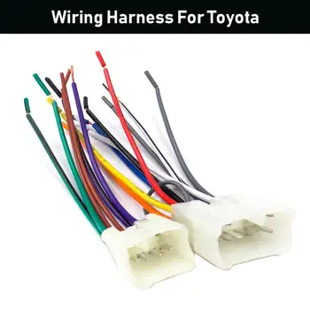 

2pcs Stereo Install Car Radio Multimedia Player Universal Accessories Wire Adapter Connector Plug Cable for Toyota