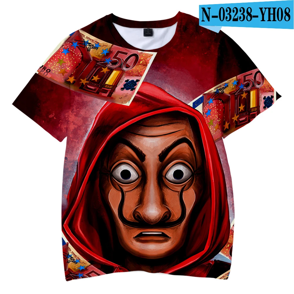 Salvador Dali/Детская футболка с круглым вырезом и принтом летняя модная повседневная футболка с короткими рукавами в стиле Харадзюку Лидер продаж - Цвет: picture color