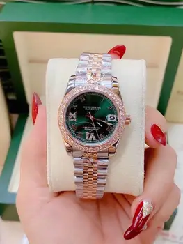 

NEW LUXURY WATCH AAA FULL DIAMOND RLX MEN WATCH WATERPROOF AUTOMATIC MECHANICAL WATCH STAINLESS STEEL AUTOMATIC WRISTWATCH