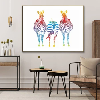 

Cute Colorful world Wall Posters And Prints Print Picture Animal Wall Art Poster Living Room Bedroom Poster Decoration