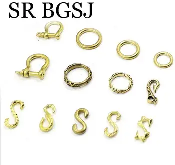 

Free Shipping 5Pcs Accessories DIY S Hook Buckle Brass Jewelry Necklace Connector Findings Clasp