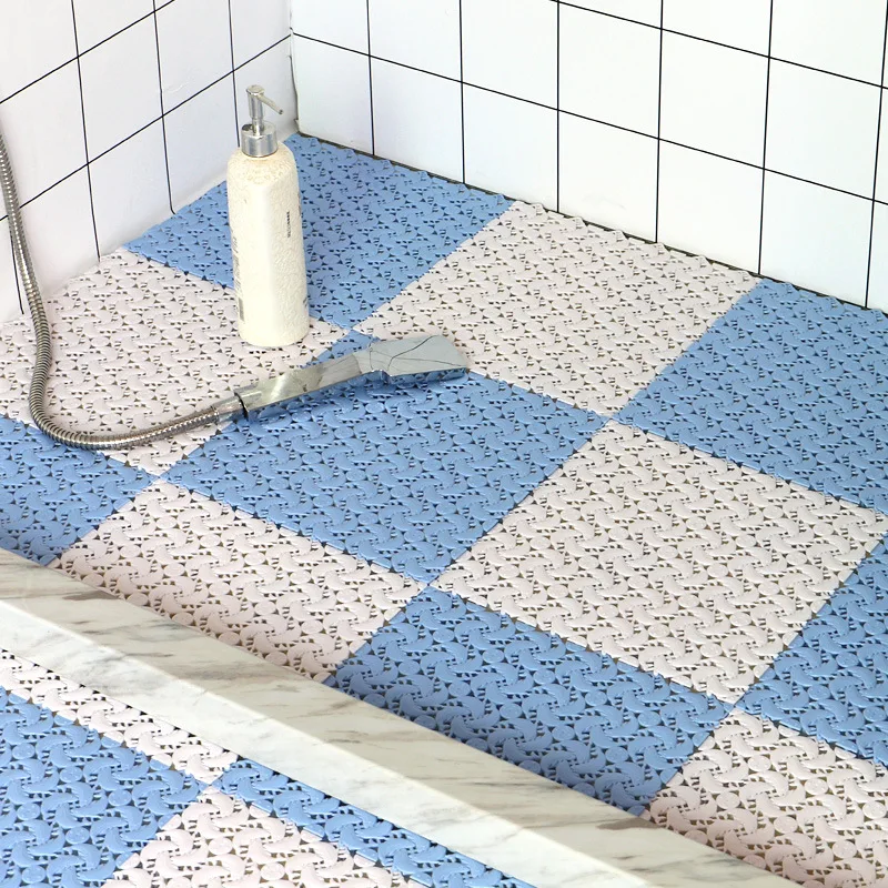 TPR bathroom non-slip mat shower patchwork plastic carpet multicolor floor used in kitchen balcony | Дом и сад