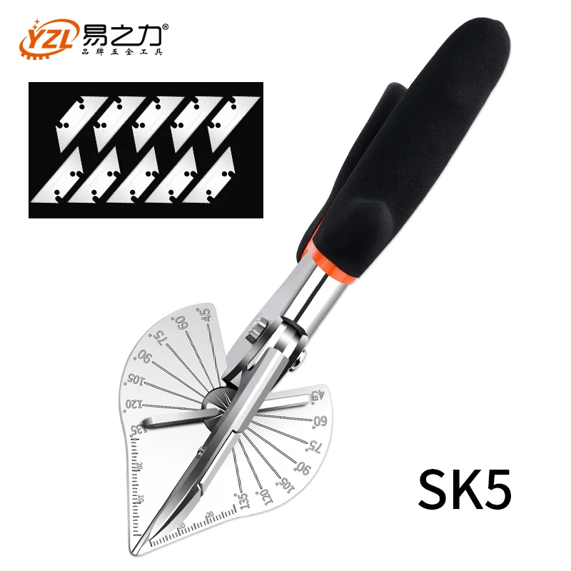 

Angle Shear,45 Degree To 120 Degree Miter Cutter Hand Shear Multifunctional PVC PE Plastic Pipe Scissors