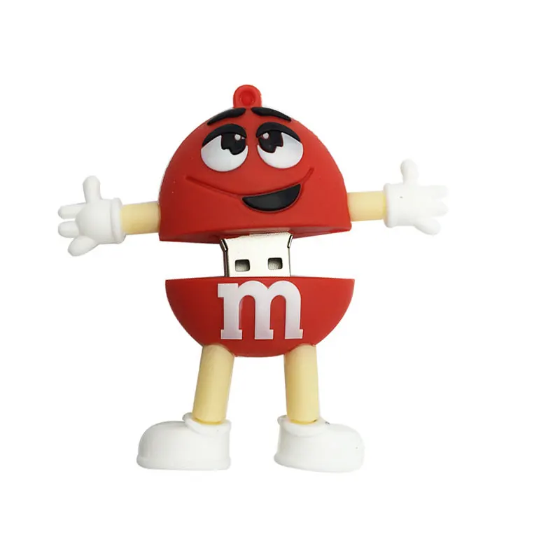 USB флеш-накопитель 128 Гб мультфильм M& M Chocolate Bean usb 2,0 4 ГБ 8 ГБ Флешка 16 Гб Флешка 32 Гб 64 Гб usb карта памяти