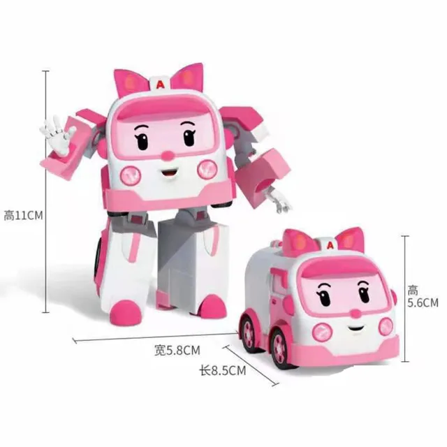 Silverlit Robocar Korea Robot Kids Toys Transformation Anime Action Figure Poli Toys For Children 2