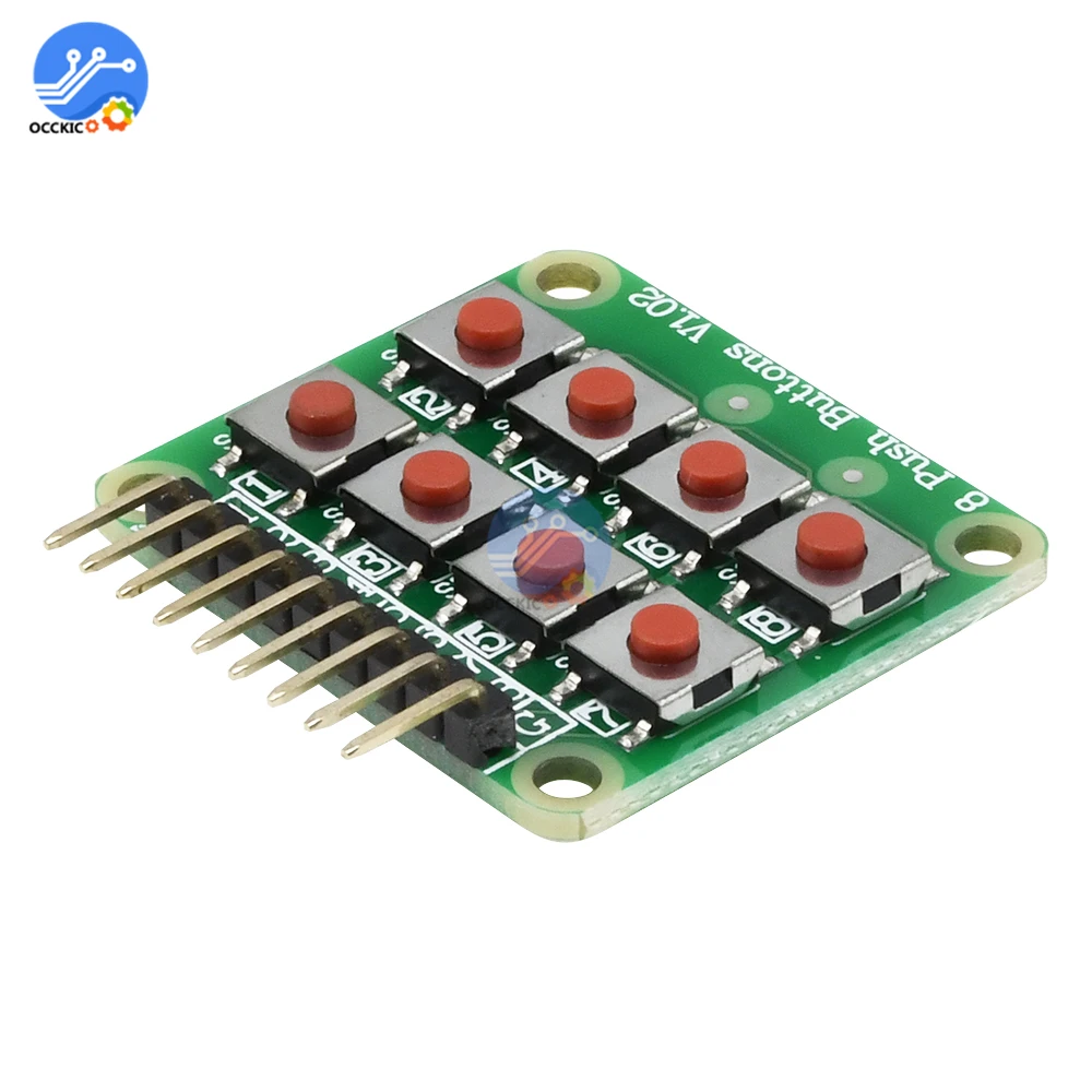Тактильный переключатель для Arduino 1 шт. матрица 8 кнопок модуль платы клавиатуры