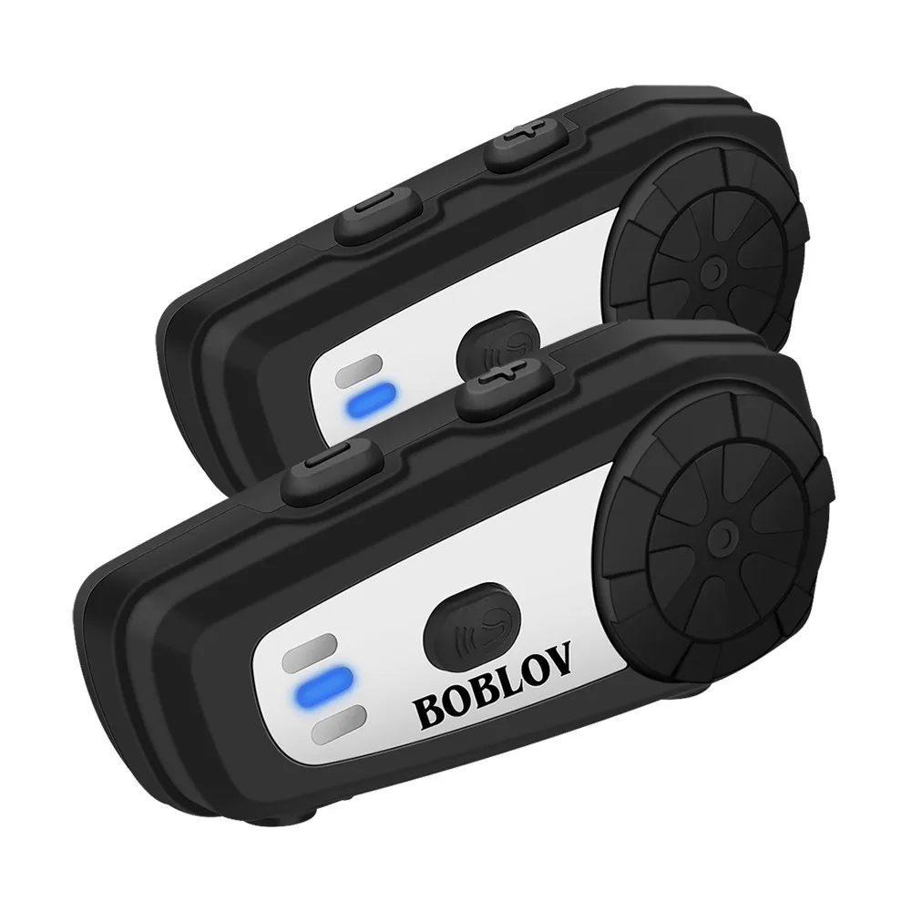 2 шт. BOBLOV M6 мотоциклетный шлем Интерком громкой связи беспроводной Bluetooth BT мото гарнитура интеркомы FM радио MP3 музыка для наездника