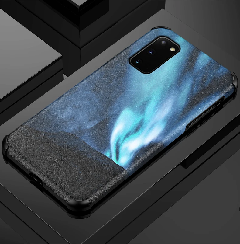 Samsung Galaxy S20 Starry Universe Tempered Glass case A10 20E 30 40 50 60 70 s10 20e S20Ultra note10 pro fashion cover | Мобильные