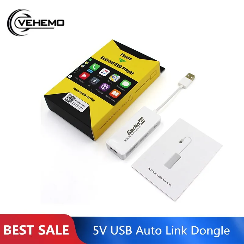 Портативный Link Dongle Автомобильная короткая тяга ключ навигационный плеер Smart Link Android Авто USB универсальный для Apple Android CarPlay