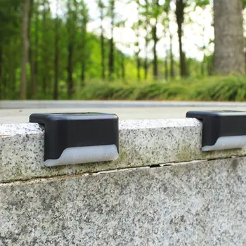 

4Pcs LED Solar Stair Lamp IP65 Waterproof Outdoor Pathway Yard Patio Stairs Steps Fence Lamp Solar Night Light Garden Decoration