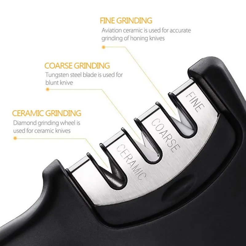 3 этапа ручная точилка для ножей профессиональные ножи точильный камень