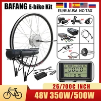 Bafang Elektrische Fiets Conversie Kit Met Batterij 48V 350W 500W Hub Motor Bicicleta Eléctrica 48V 18ah 21.5ah 700C 26Inch Ebike