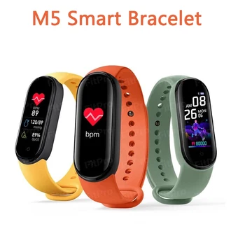 

M5 Smart Wristbands Smart Bracelet Bluetooth Sport Fitness Tracker Heart Rate Monitor Waterproof Women Men Wristwatch Smart Band