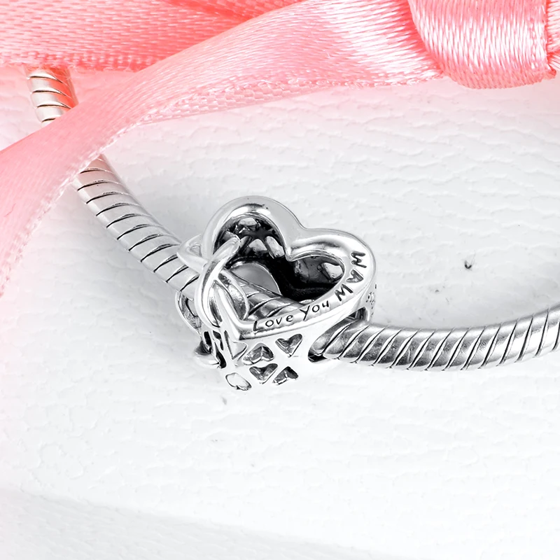 Love-You-Mum-Infinity-Heart-Charm-Women-925-Sterling-Silver-Charm-Beads-for-Jewellry-Making-Valentine