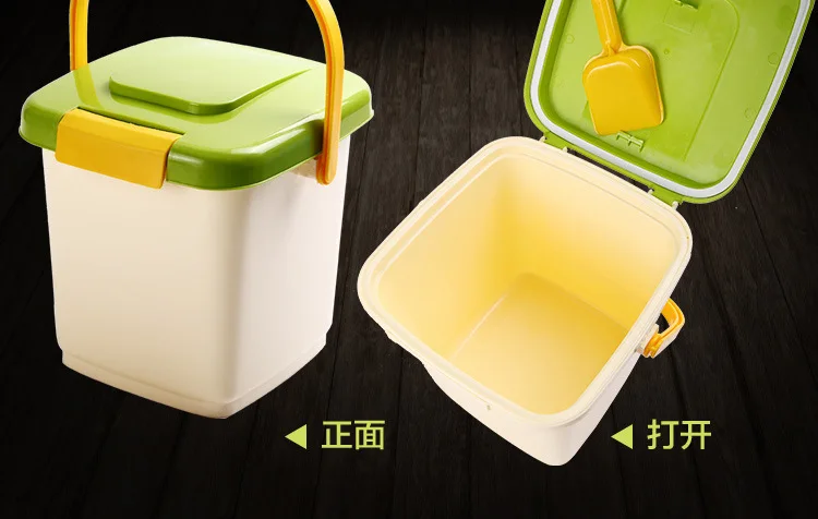 Товары для домашних животных герметизация большой объем chu liang tong 4 кг Pail Влагонепроницаемая Собачья еда кошка еда-ручной контейнер для крупы корм для собак