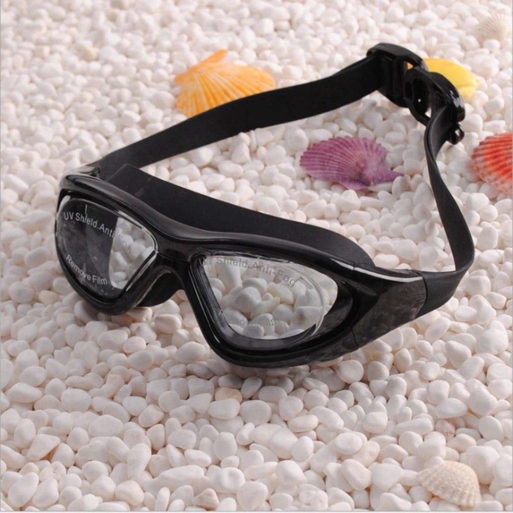 Leakproof UV Protection Swimming Swim Goggles Glasses Free Protective Case Big Frame Swimming Goggles