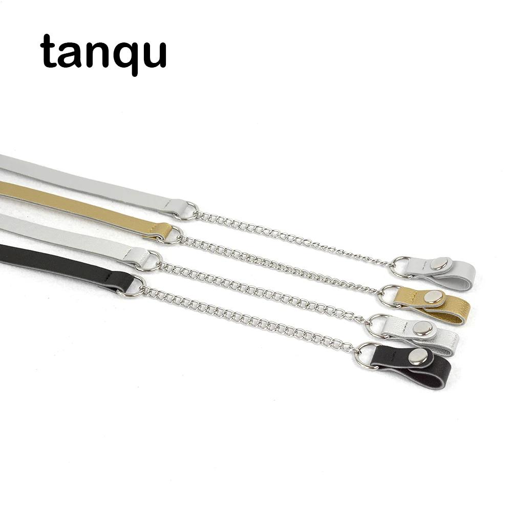 Tanqu O сумка длинная короткая серая прослойка металлическая D Пряжка Кожа PU Зажим закрытие плеча цепь ремень для Obag карманная сумка