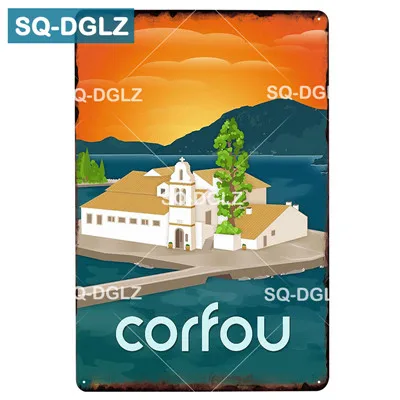 [SQ-DGLZ] LISBOA город металлический знак оловянный знак винтажный Декор доска для поделок домашний декор живопись таблички художественный плакат - Цвет: 1517