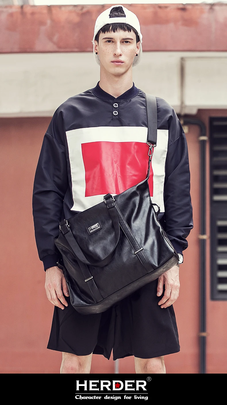 HERDER Hedden men and women luggage bag men's handbag big bag short-distance large-capacity travel bag casual sports gym bag