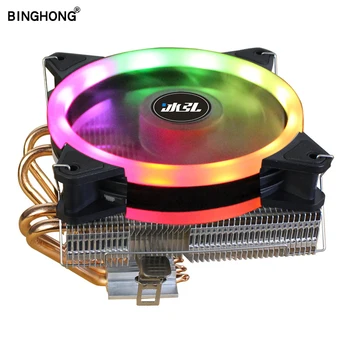 

CPU Cooler Quiet RGB 120MM PWM 4 HeatPipe PC Heatsink 3Pin 4Pin LAG 775 115X 1356 AM3 AM4 X79 2011CPU Fans For AMD And Intel