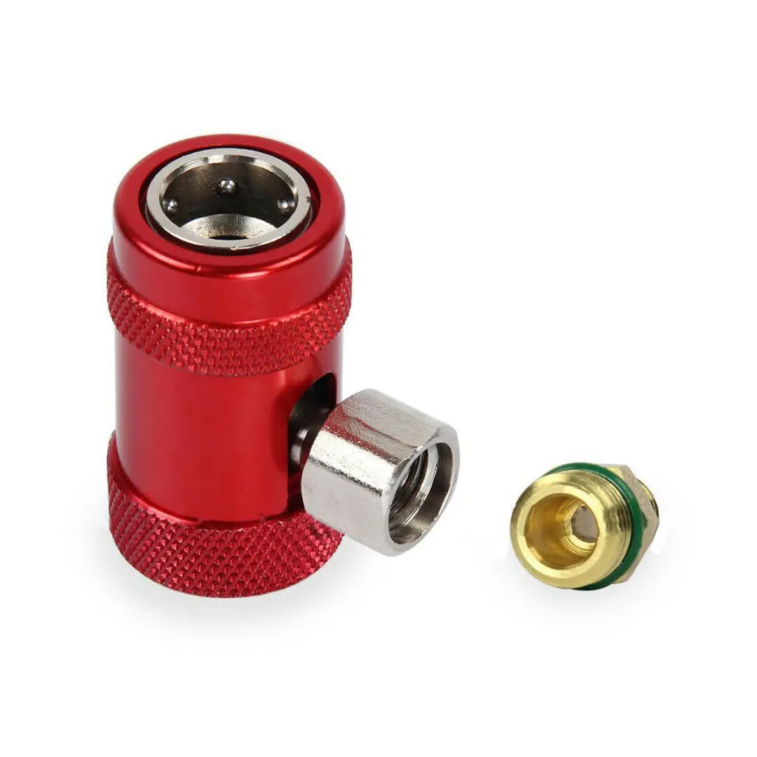 Латунный металлический адаптер хладагента 2 шт. R1234yf Разъем аксессуары запасные части клапана практичный