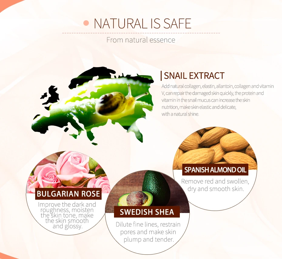 LAIKOU Snail Sleeping Mask Korean Cosmetics Face Treatment  Moisturizing Eyes Nourish Oil control Whitening  Night Cream