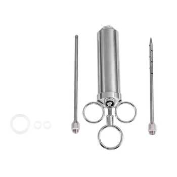 

Frying Syringe Marinating Syrup 60 ml with 2 Needles for Beef, Chicken, Pastry with Maramade Marinade