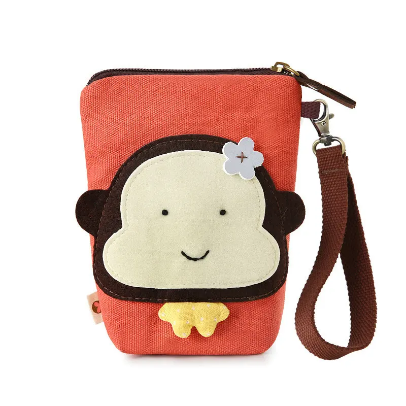 

Little Monkey Small Bag Women's 2018 New Style Korean-style GIRL'S Canvas Handbag Students Mini Change Mobile Phone Bag