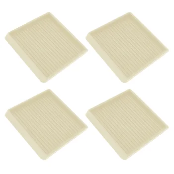 

4pcs Non Slip Table Anti-sliding Accessories Home Square Rubber Chair 3 Inch Protective Scratch Proof Furniture Caster Cup Leg