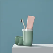 Походный футляр для зубной щетки портативный набор в форме зубов коробка Студенческая спринцовка зубная щетка чашка креативная пара спринцовка зубная щетка чехол