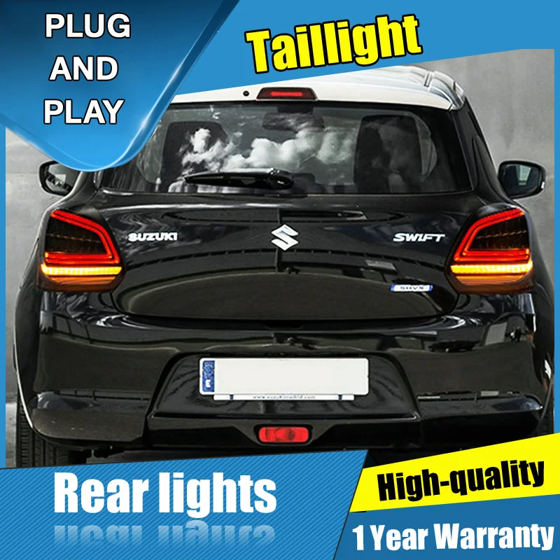 

4PCS Car Styling for Suzuki Swift Taillights 2017-2019 for Swift LED Tail Lamp+Turn Signal+Brake+Reverse LED light