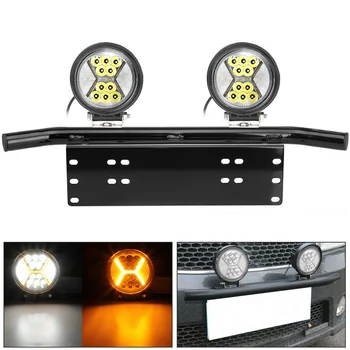 

Round LED Working Lights Bar with DRL Light Flood Spot Combo Beam Driving Light Off Road for Jeep Trucks SUV ATV Boat UTV
