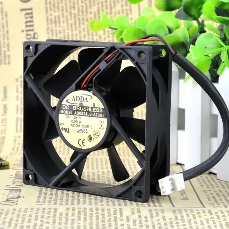 

Free Delivery. AD0824LB A70GL 8025-8 cm 2 line 24 v 0.09 A inverter fan
