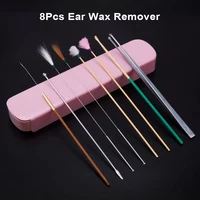 8pcs Ear Pick Ear Tools Set Ear Wax Pickers Set Ear Cleaner Spoon Wax Remover Removal Ear Cleaning Tool 1