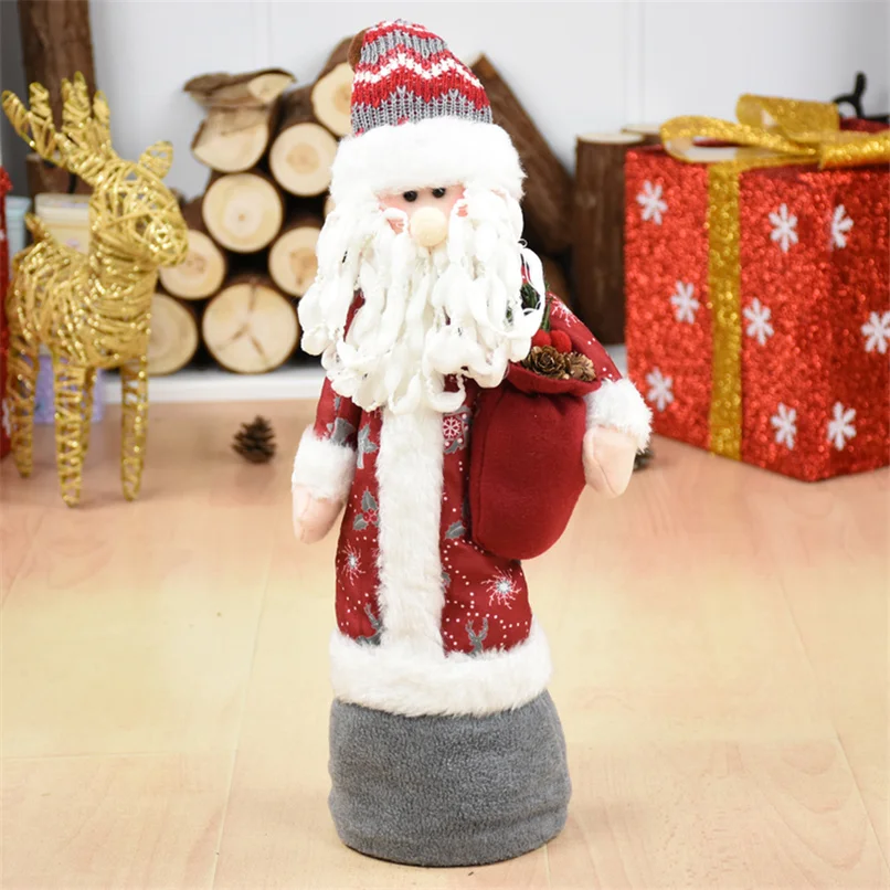 Стоящая Статуэтка Navidad adornos de navidad Санта-Клаус снеговик лося куклы Рождественские елочные украшения Рождественский подарок для ребенка