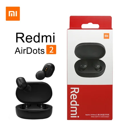 Novo xiaomi redmi airdots 2 sem fio bluetooth 5.0 redmi airdots2 mi ture fones de ouvido sem fio estéreo baixo não redmi airdots s