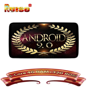 

Ruiso 4GB+32GB FOR Benz C-Class W205, GLC-Class X253 C253 S204 Android 9.0 Car DVD player gps audio auto stereo ips Monitor