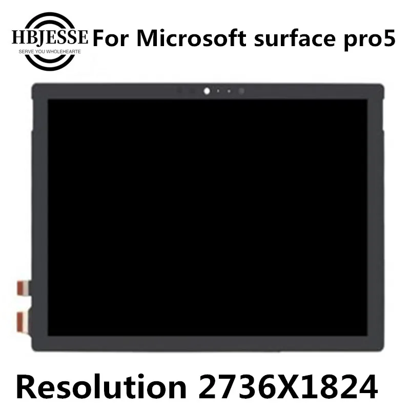 US $115.00 Original For Microsoft surface pro5 pro 5 Model 1796 LP123WQ1 lcd display touch screen glass sensor digitizer tablet assembly
