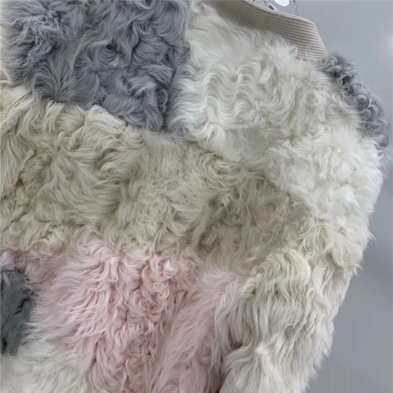 Manteau femme Новое поступление шуба из натурального меха ягненка для женщин зимняя теплая верхняя одежда из натурального меха
