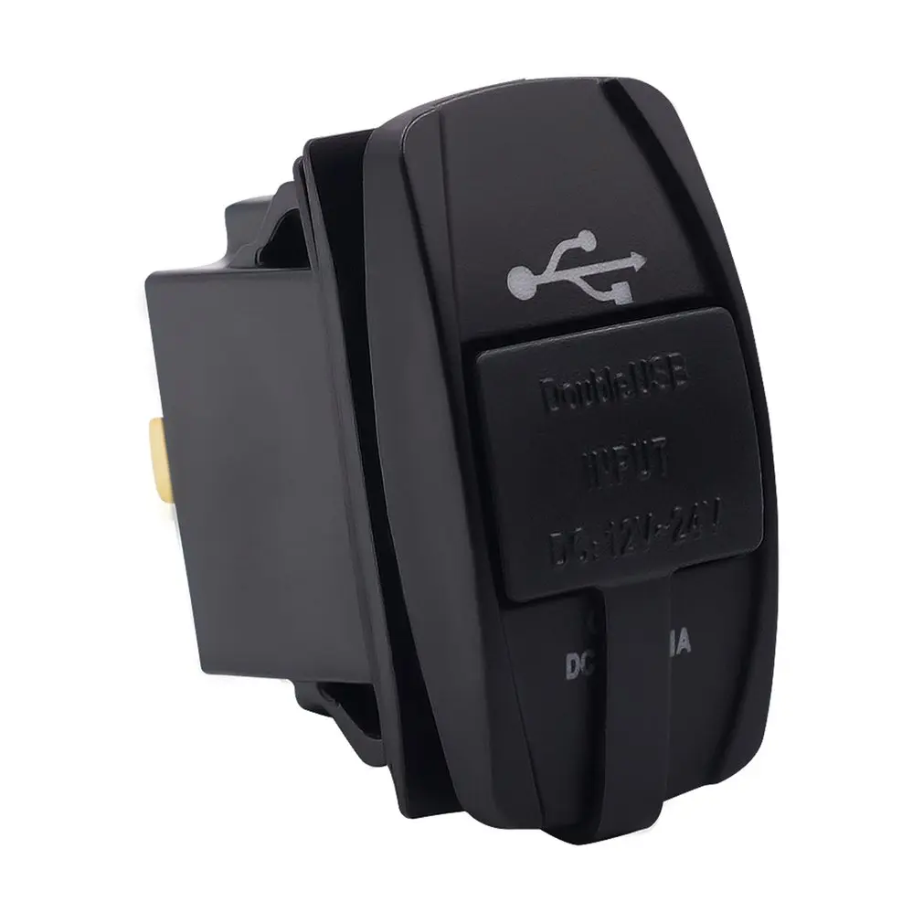 Двойная автомобильная USB розетка для зарядного устройства светодиодный