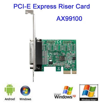 

New High Quality Parallel Port DB25 25Pin pcie riser Card LPT Printer to PCI-E Express Card Converter Adapter AX99100 Drop ship