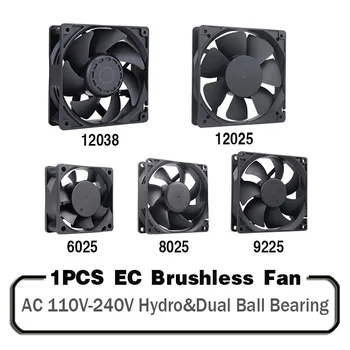 

1PCS EC Brushlee Fan 6025/8025/9225/12025/12032 AC 110V 115V 120V 220V 240V Cooling Cooler Fan