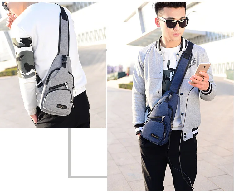 Новый стиль нагрудная сумка из текстиля спортивный рюкзак ретро зарядка корейский стиль повседневная женская сумка на груди Мужская