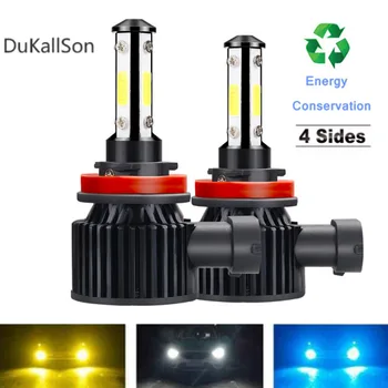 

New H4 LED H7 Car Headlight COB Chips Mini Size H11 LED H1 9005 HB3 9006 HB4 16000LM 80W 6000K Auto Lamp Car Styling 12V