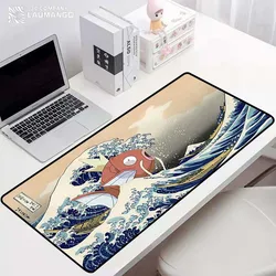 Tapete de teclado de jogos de onda tapete de mouse para computador tapete mousepad gamer tapete kawaii acessórios mouse para computador mausepad anime